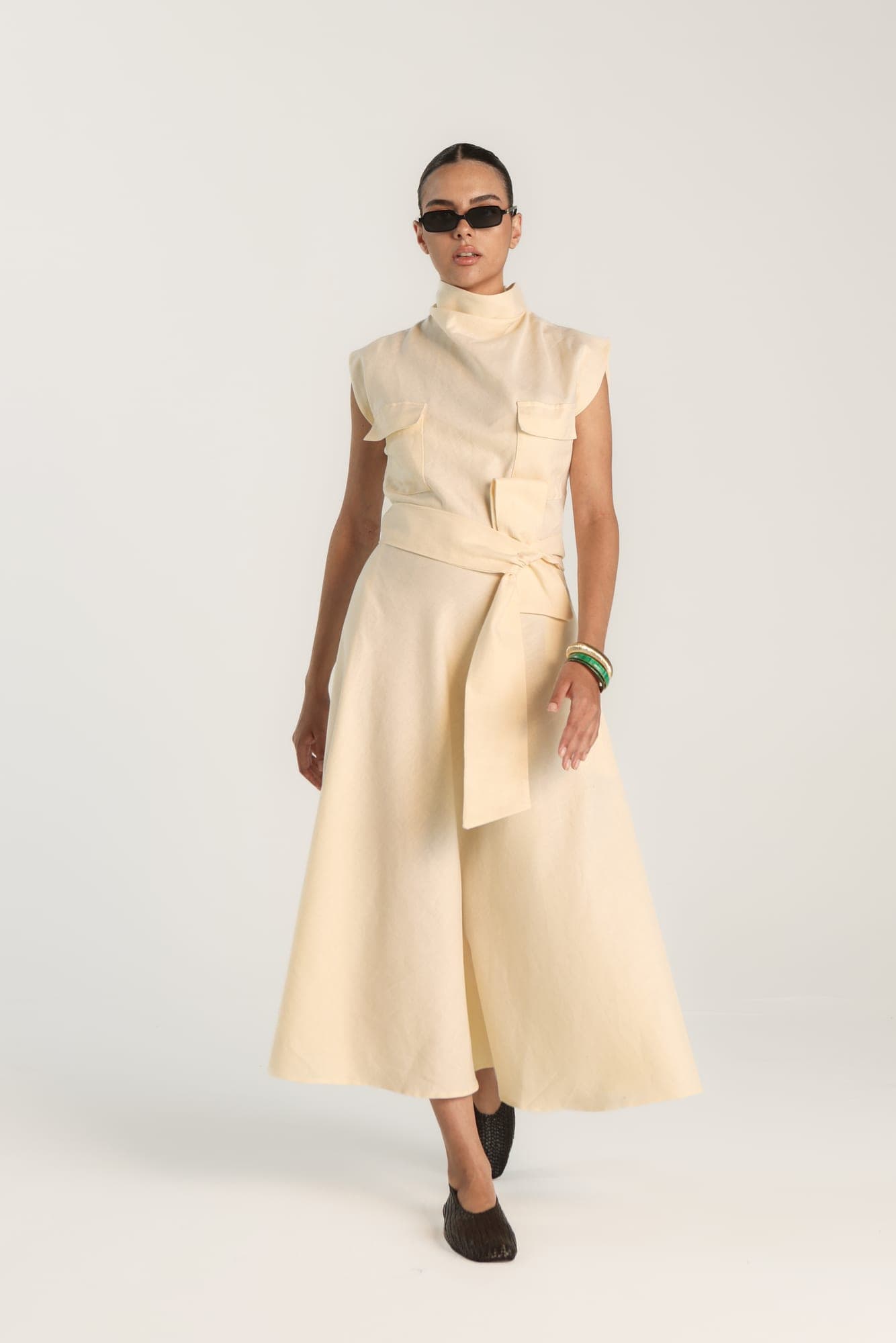 Field Linen Dress - View 1