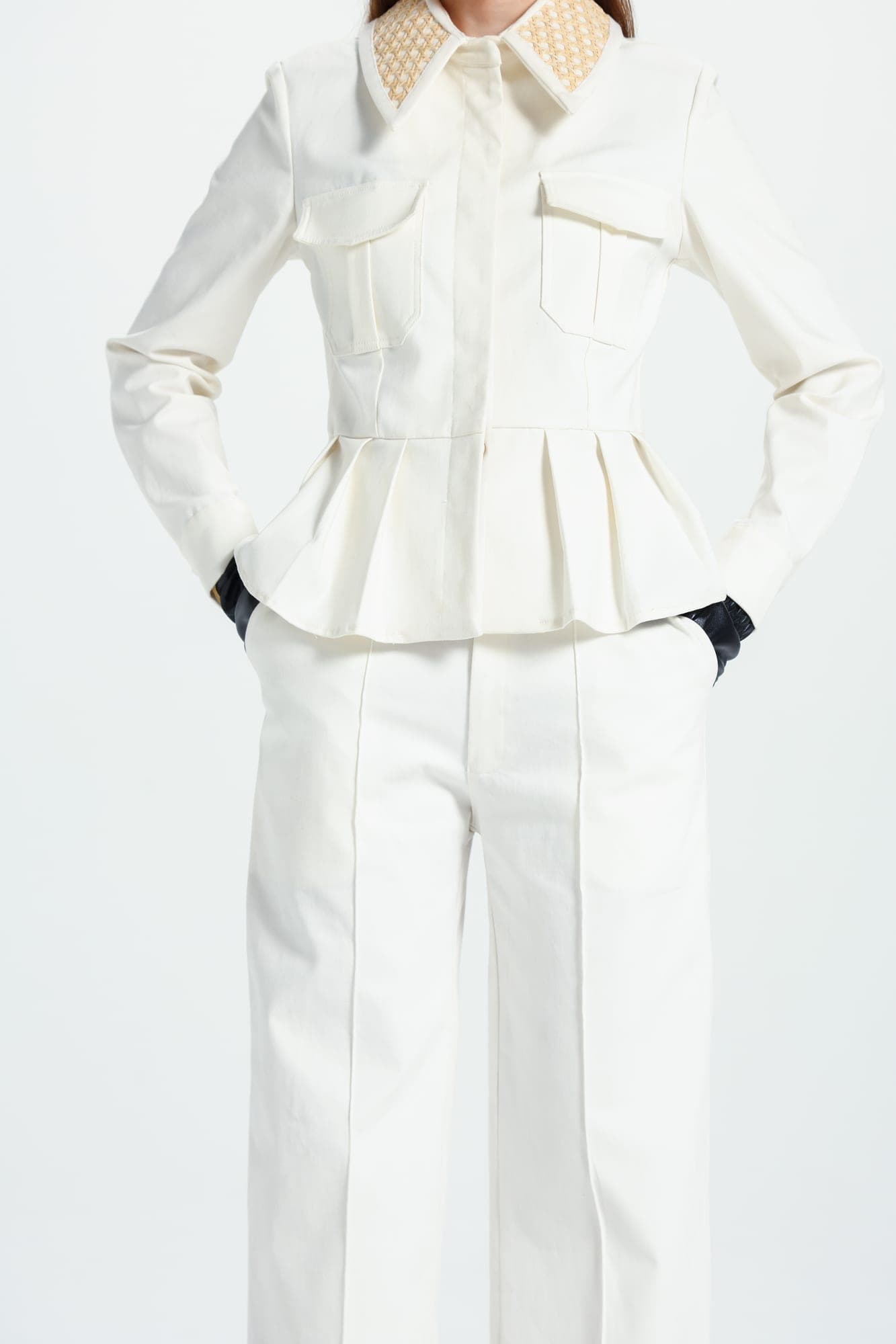 Bamboo Peplum Jacket - View 7